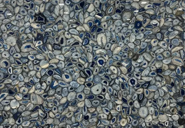 Blue Agate Semi-Precious Stone Slab