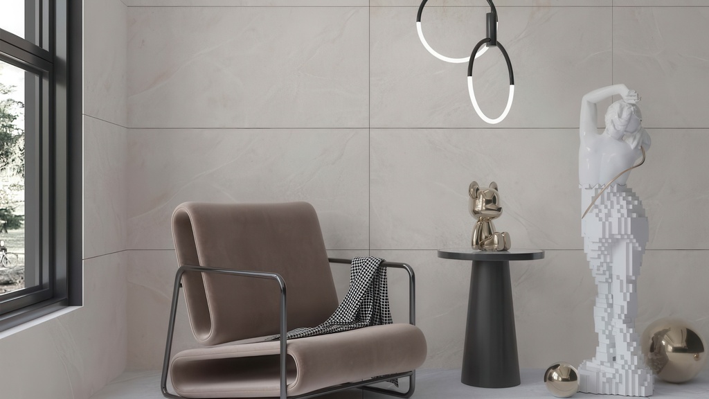 Venezia 24x48 Polished Marble Look Porcelain Tile Las Palmas