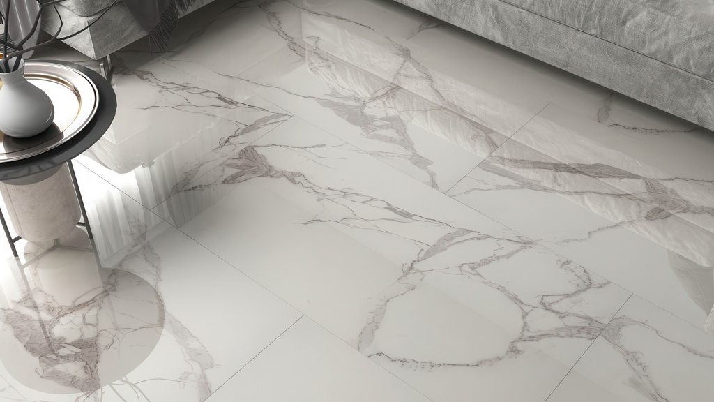 Venezia 24x48 Polished Marble Look Porcelain Tile Zenith