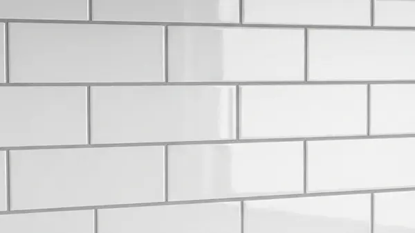 Subway tiles in a traditional brick pattern