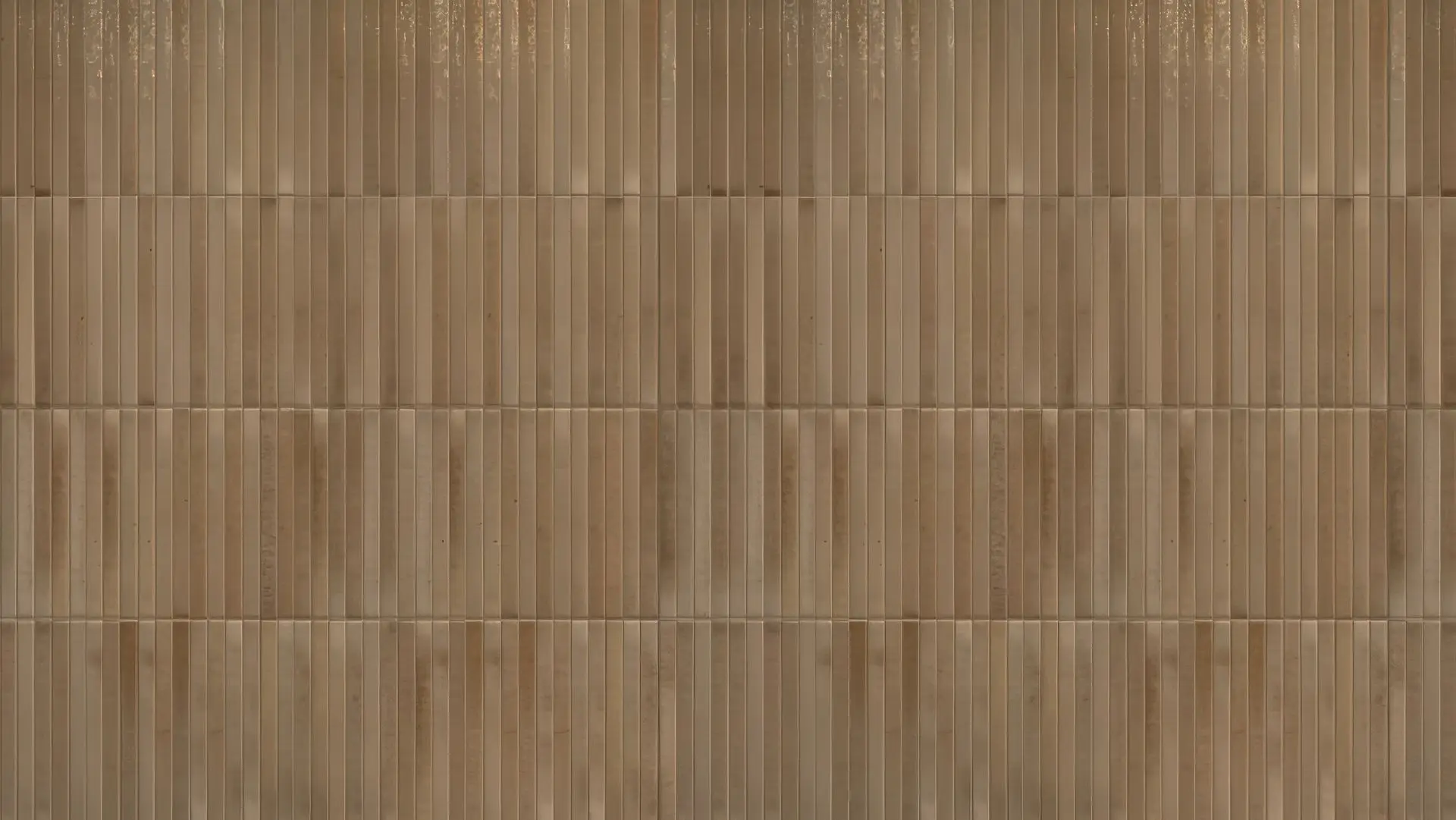 Linear Curry 5x10 glossy 3D decorative porcelain subway tile.