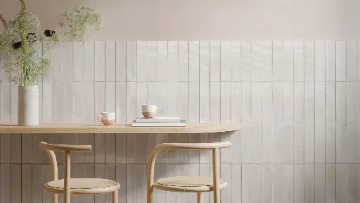 Cyprus Bianco 2x9 ceramic subway tile