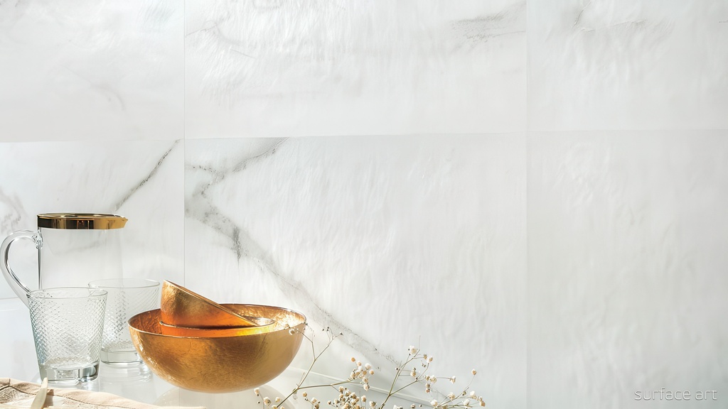 Luxury Calacatta 12x24 Matte Marble Look Porcelain Tile