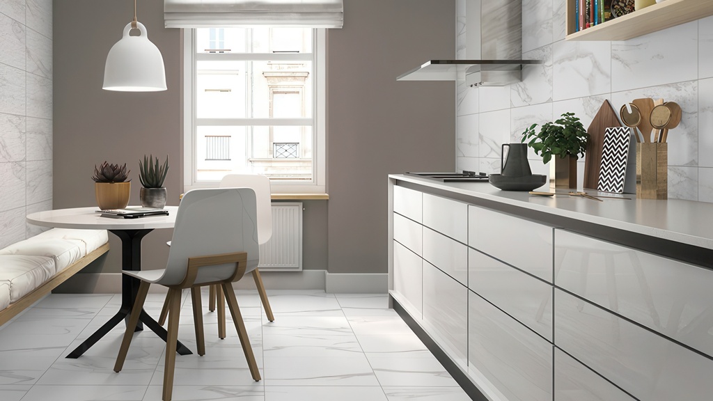 Luxury Calacatta 12x24 Matte Marble Look Porcelain Tile