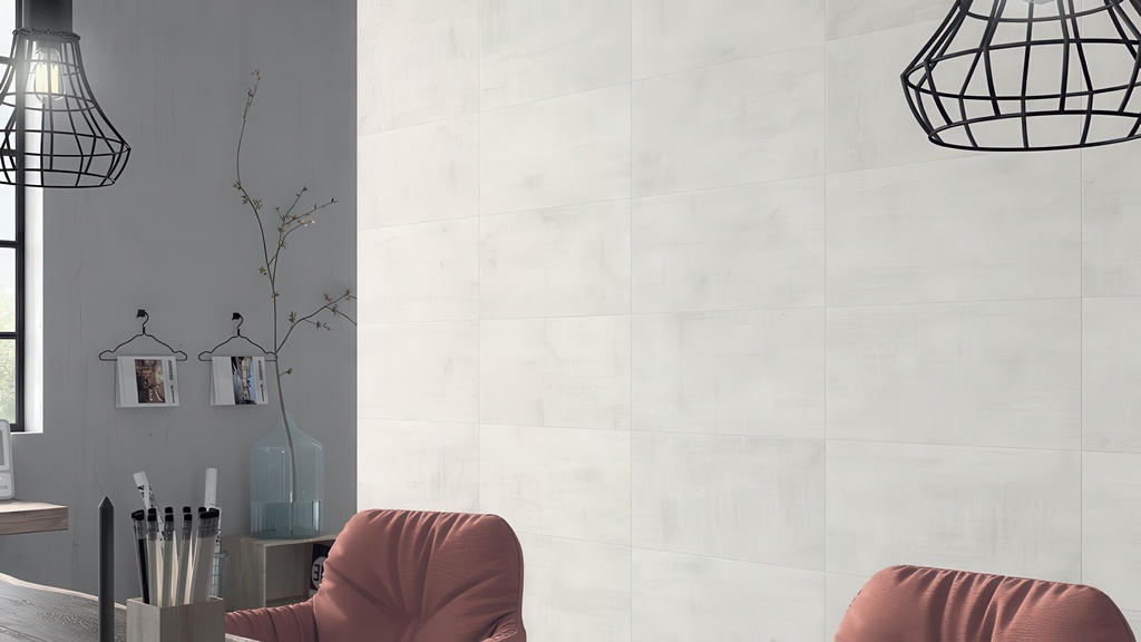 Needlepoint 12x24 Honed Cement Look Porcelain Tile