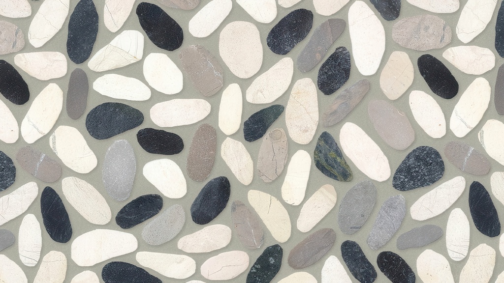 Pebbles Natural Stone River Rock Mosaic