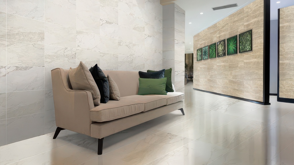 Luxe 12x24 Honed or Polished Luxury Stone Look Porcelain Tile