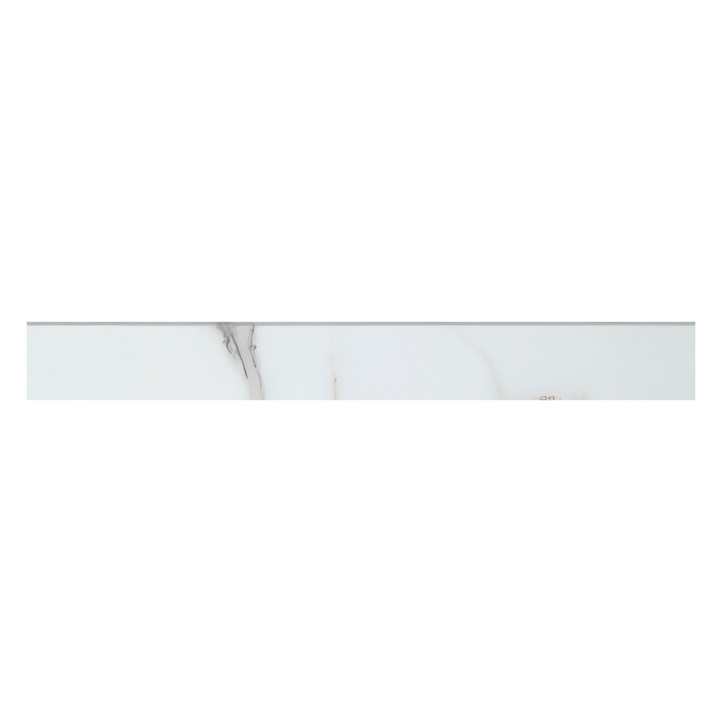Veined 3x24 Satin Marble Look Porcelain Bullnose Tile