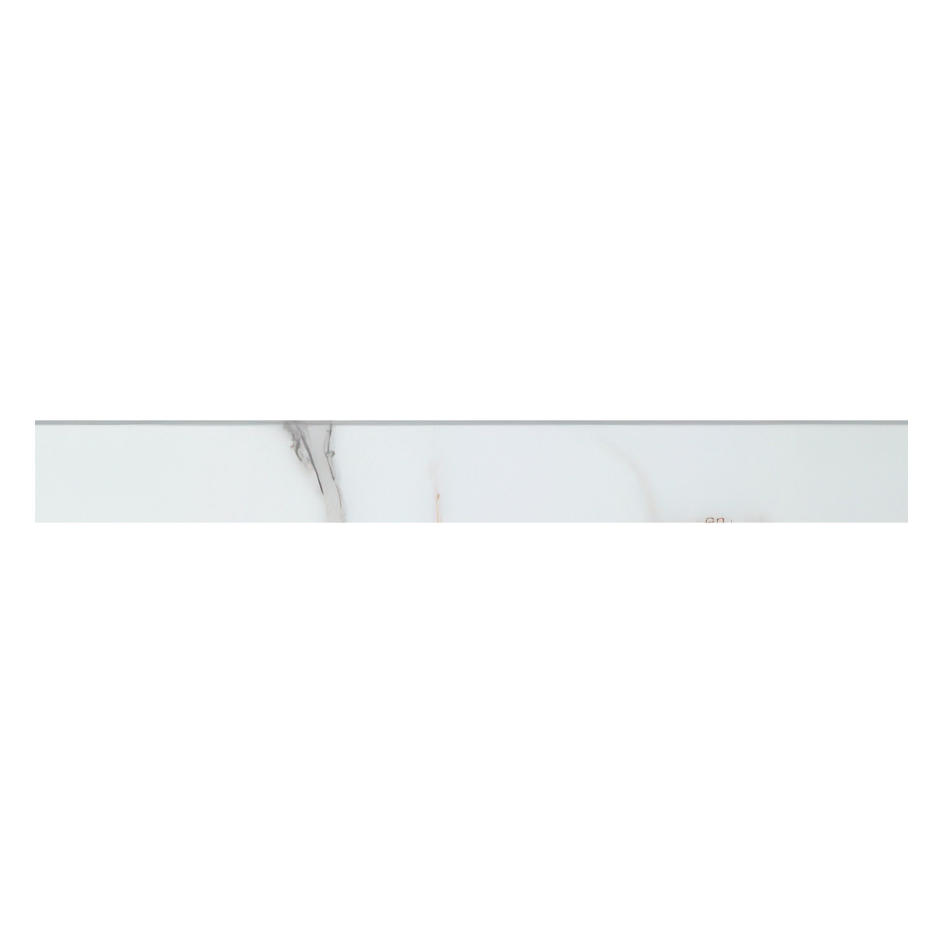 Veined 3x24 Satin Marble Look Porcelain Bullnose Tile