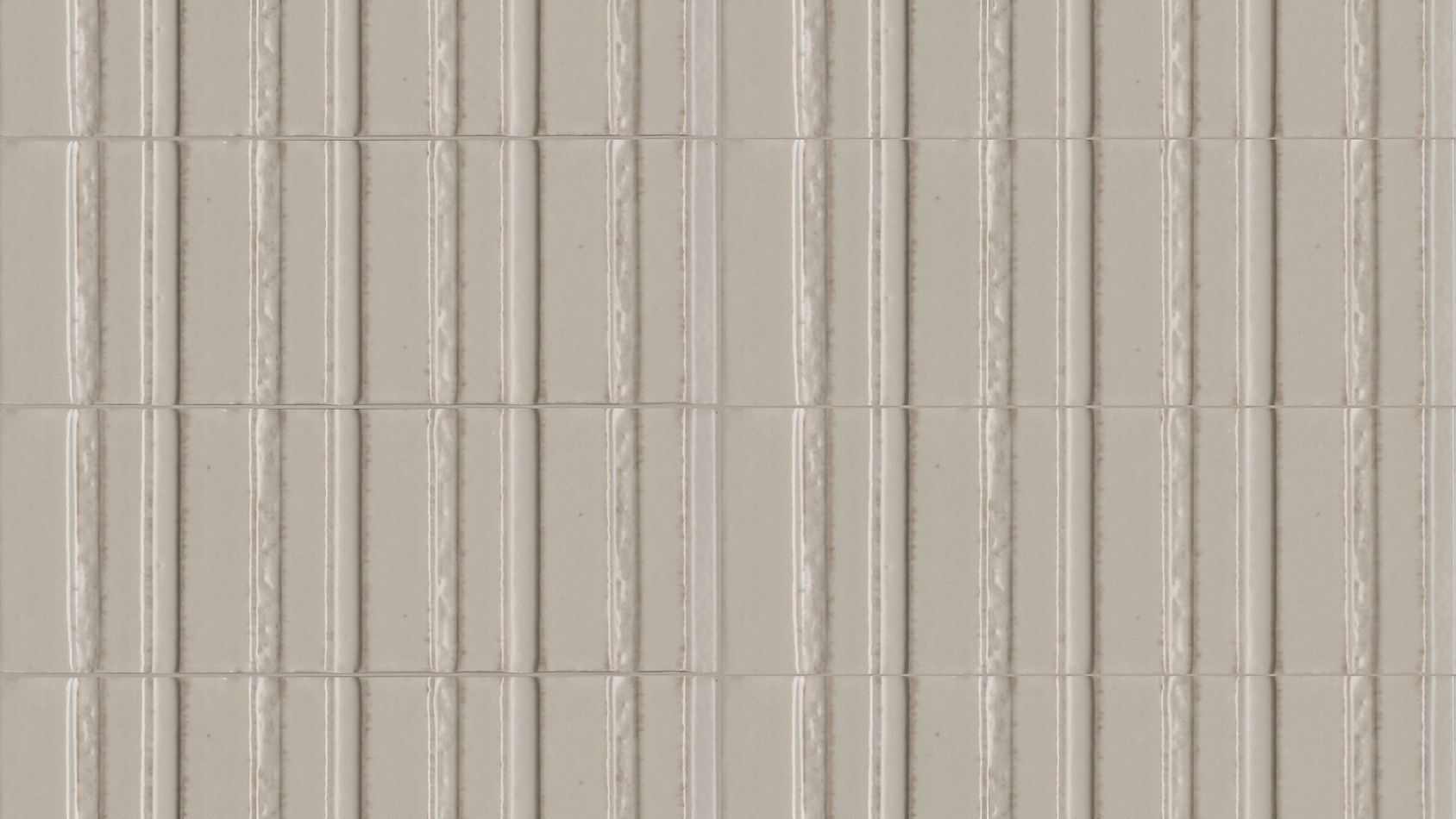 Bristol 3x8 Glossy Ridge or Flat Porcelain Subway Tile (Bristol: Mastice, Ridge)