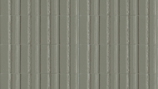 Bristol 3x8 Glossy Ridge or Flat Porcelain Subway Tile (Bristol: Muschio, Ridge)