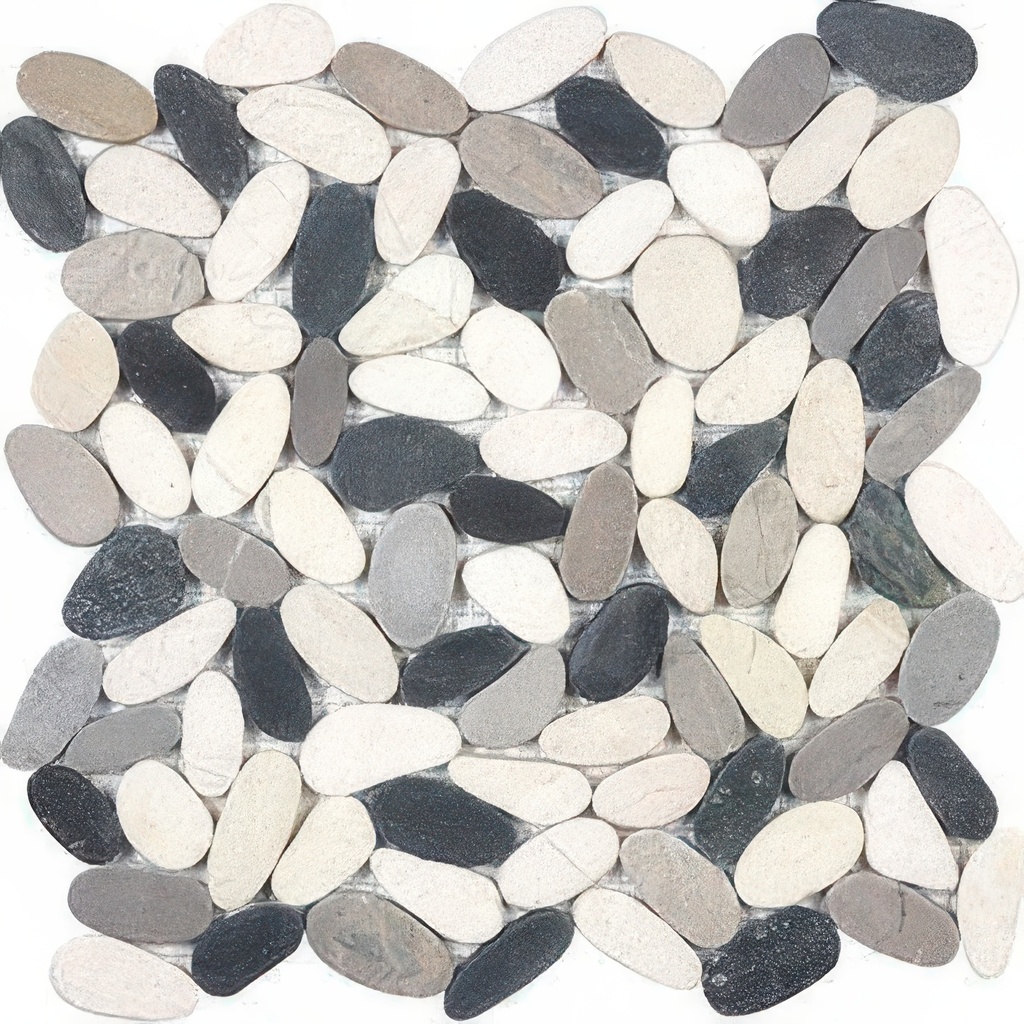 Pebbles Natural Stone River Rock Mosaic