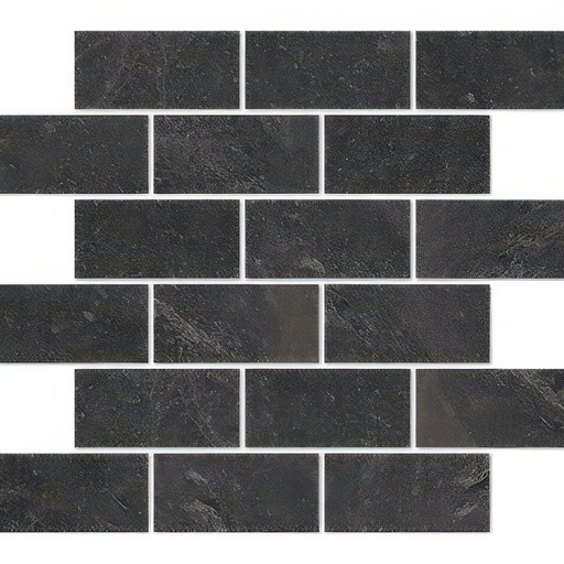 Contemporary Slate 2x4 Brick Natural Finish Slate Look Porcelain Mosaic Tile (Contemporary Slate: Charcoal)