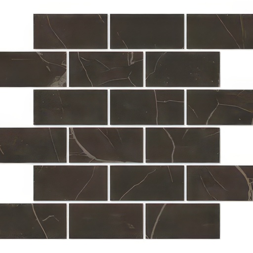 Contemporary Slate 2x4 Brick Natural Finish Slate Look Porcelain Mosaic Tile (Contemporary Slate: Noce)