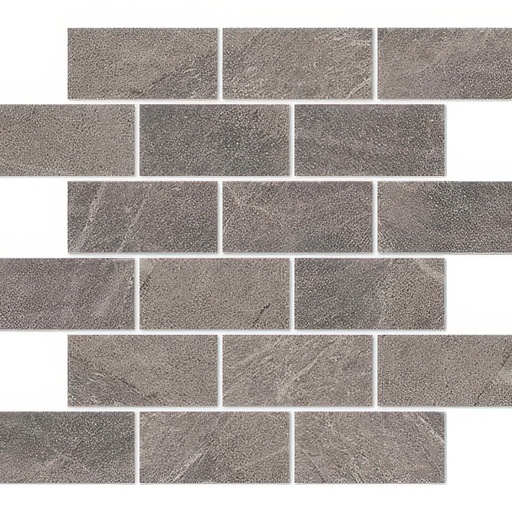 Contemporary Slate 2x4 Brick Natural Finish Slate Look Porcelain Mosaic Tile (Contemporary Slate: Grey)