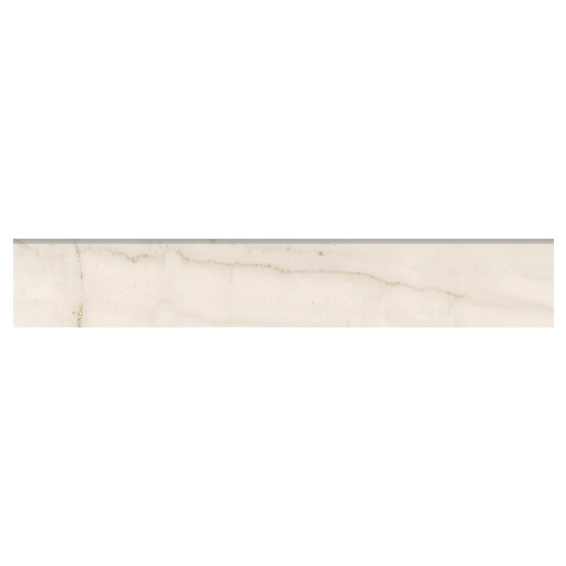 Alaska 4X24 Honed or Polished Marble Look Porcelain Bullnose Tile