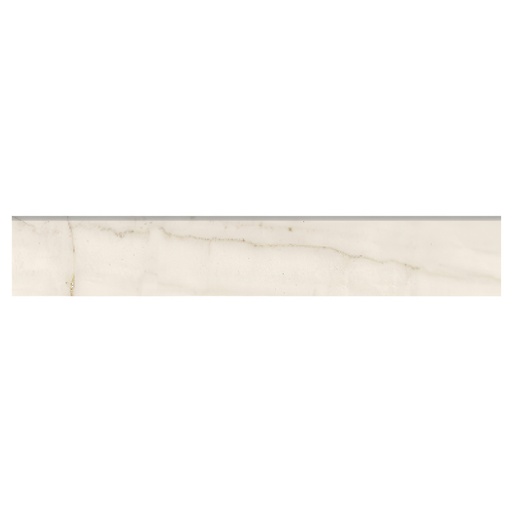 Alaska 4X24 Honed or Polished Marble Look Porcelain Bullnose Tile (Honed)