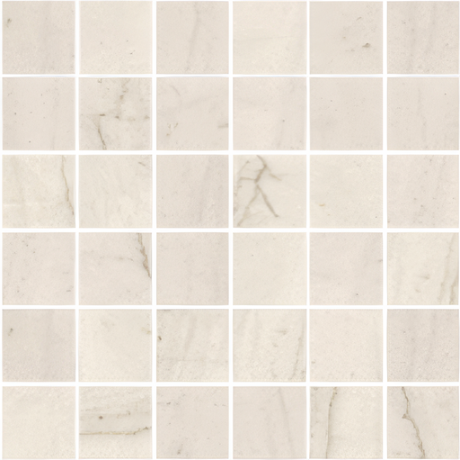 Alaska 2x2 Honed or Polished Marble Look Porcelain Mosaic Tile (Honed)
