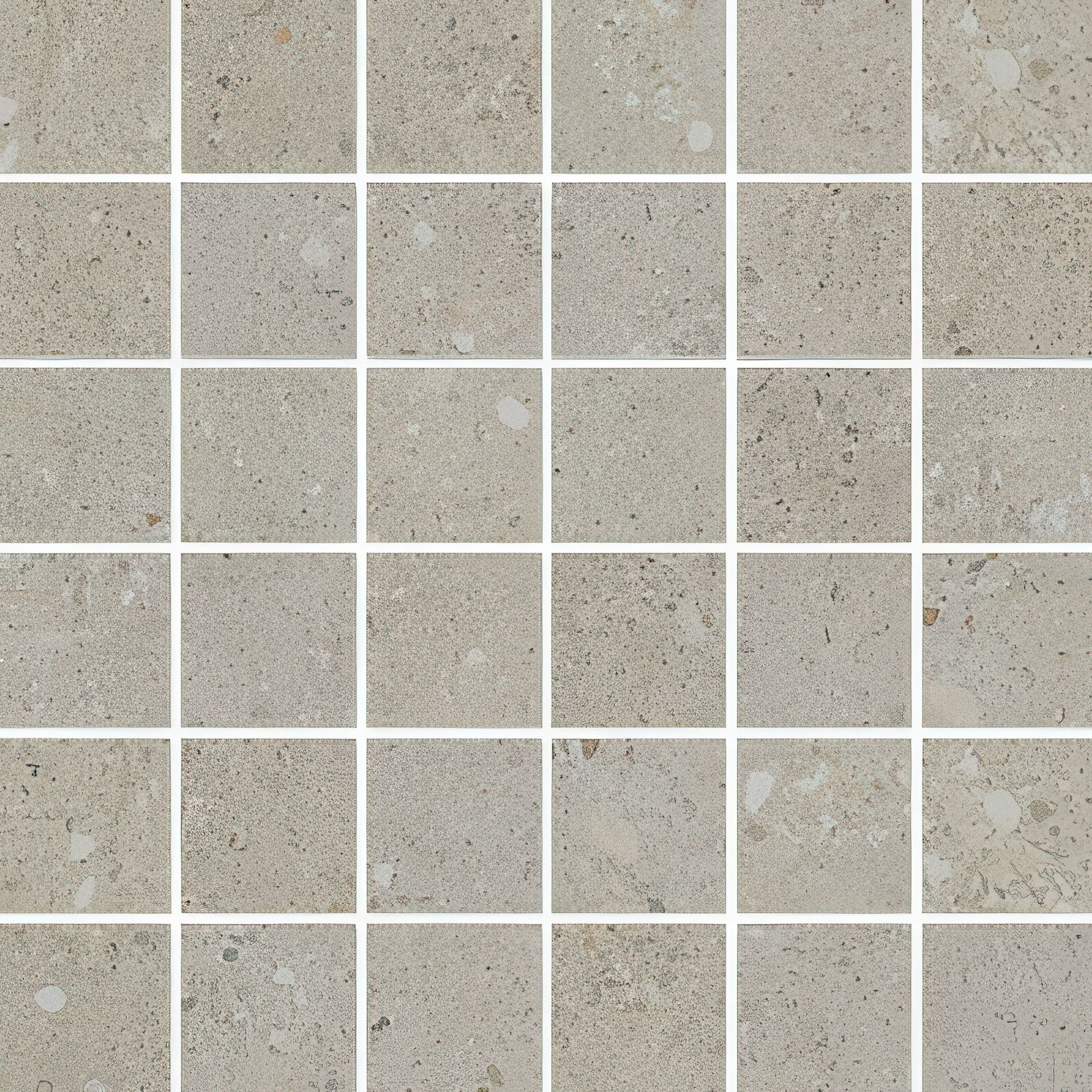 City Sidewalk 2x2 Stacked Matte Cement Look Porcelain Mosaic Tile (City Sidewalk: Beige)