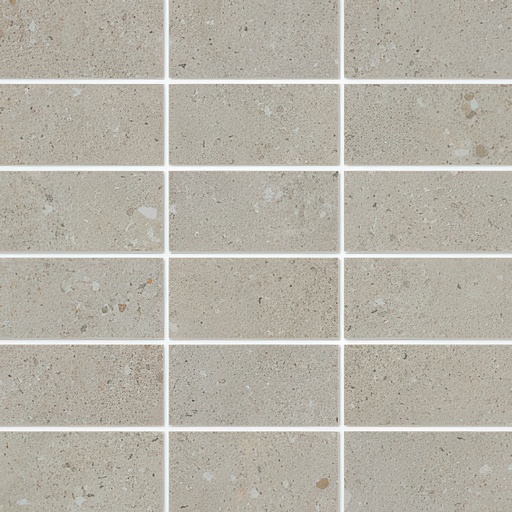 City Sidewalk 2x4 Stacked Matte Cement Look Porcelain Mosaic Tile (City Sidewalk: Beige)