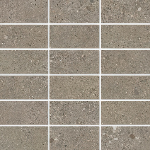 City Sidewalk 2x4 Stacked Matte Cement Look Porcelain Mosaic Tile (City Sidewalk Brown)