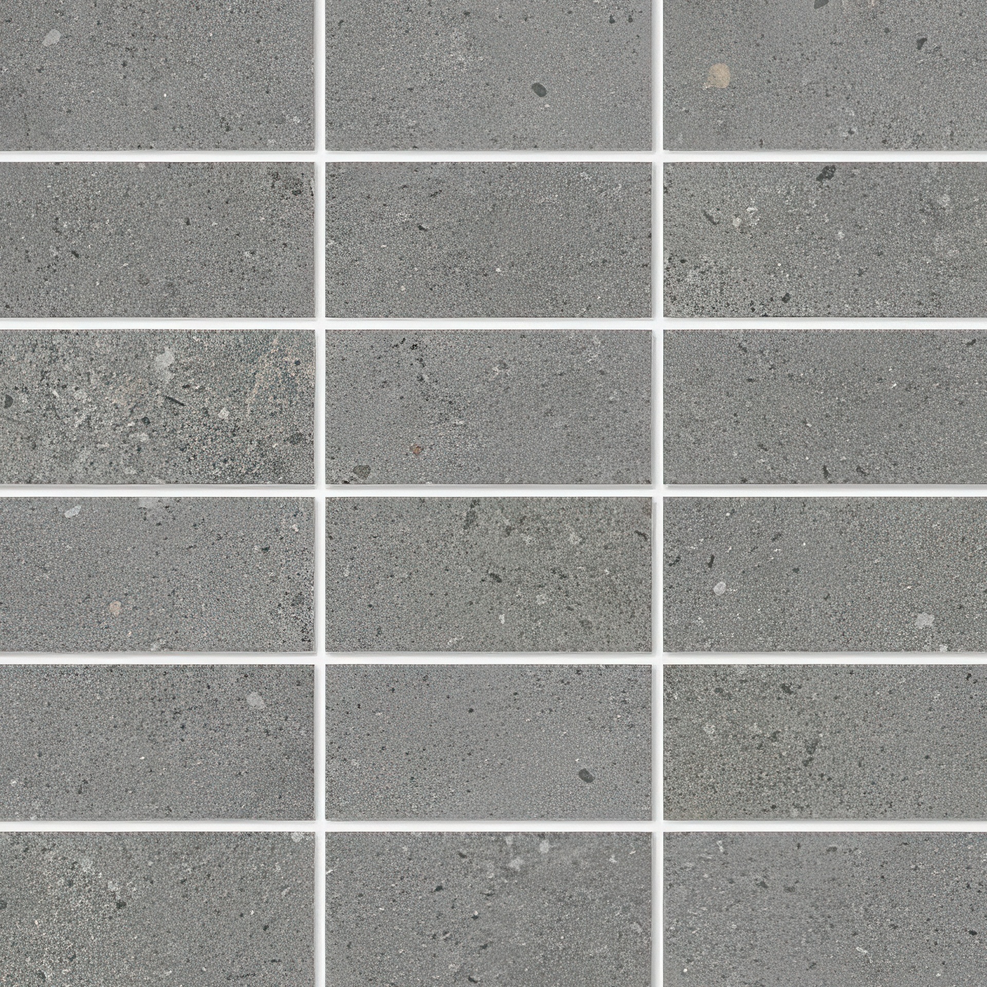 City Sidewalk 2x4 Stacked Matte Cement Look Porcelain Mosaic Tile (City Sidewalk: Grey)