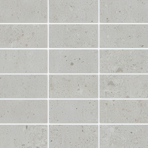 City Sidewalk 2x4 Stacked Matte Cement Look Porcelain Mosaic Tile (City Sidewalk: White)