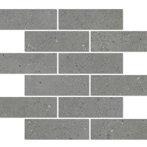 City Sidewalk 2x6 Brick Matte Cement Look Porcelain Mosaic Tile (City Sidewalk: Grey)