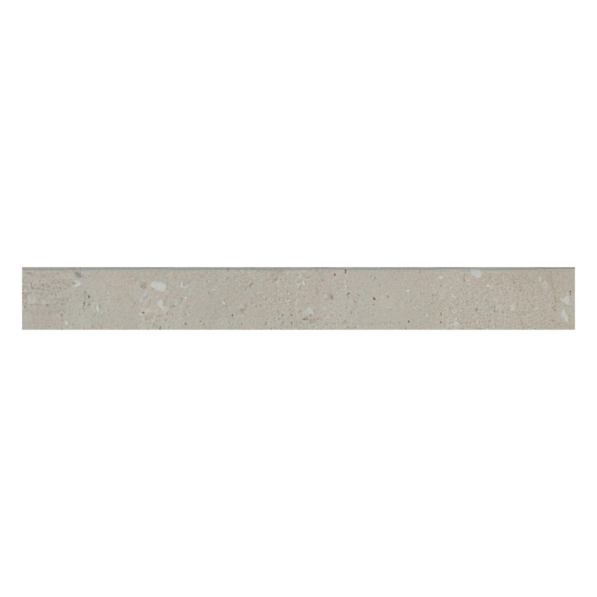 City Sidewalk 3x24 Matte Cement Look Porcelain Mosaic Bullnose Tile (City Sidewalk: Beige)