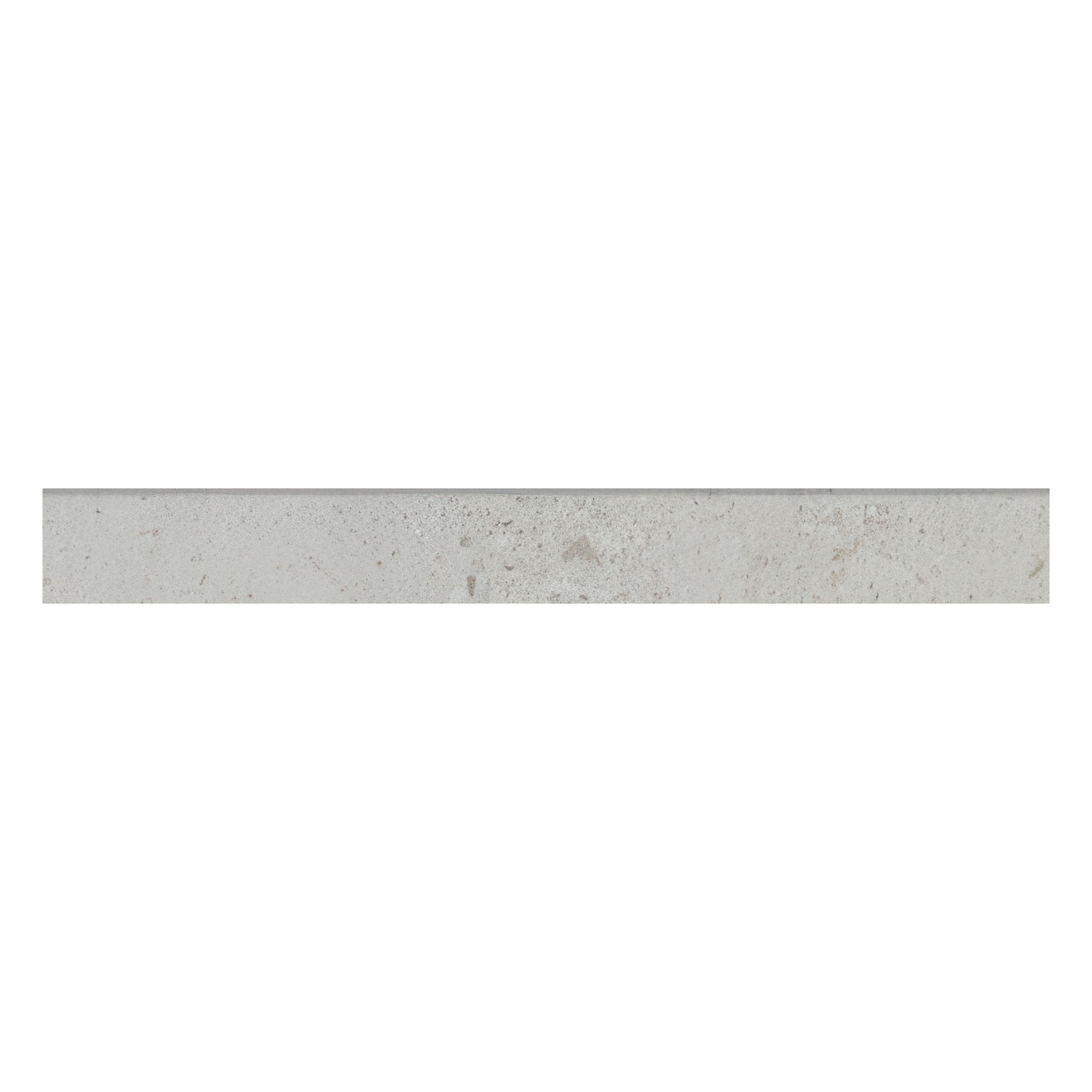 City Sidewalk 3x24 Matte Cement Look Porcelain Mosaic Bullnose Tile (City Sidewalk: White)