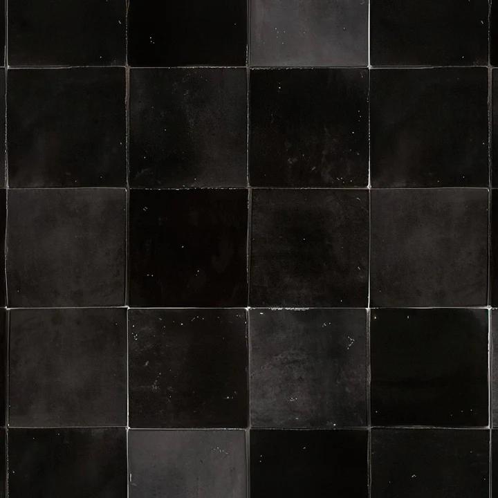 Odyssey 5x5 Square Matte and Glossy Porcelain Tile (Odyssey: Nero, Matte)