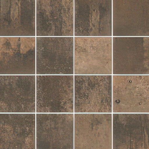 Cascade 3x3 Metallic Porcelain Mosaic Tile (Cascade: Copper)