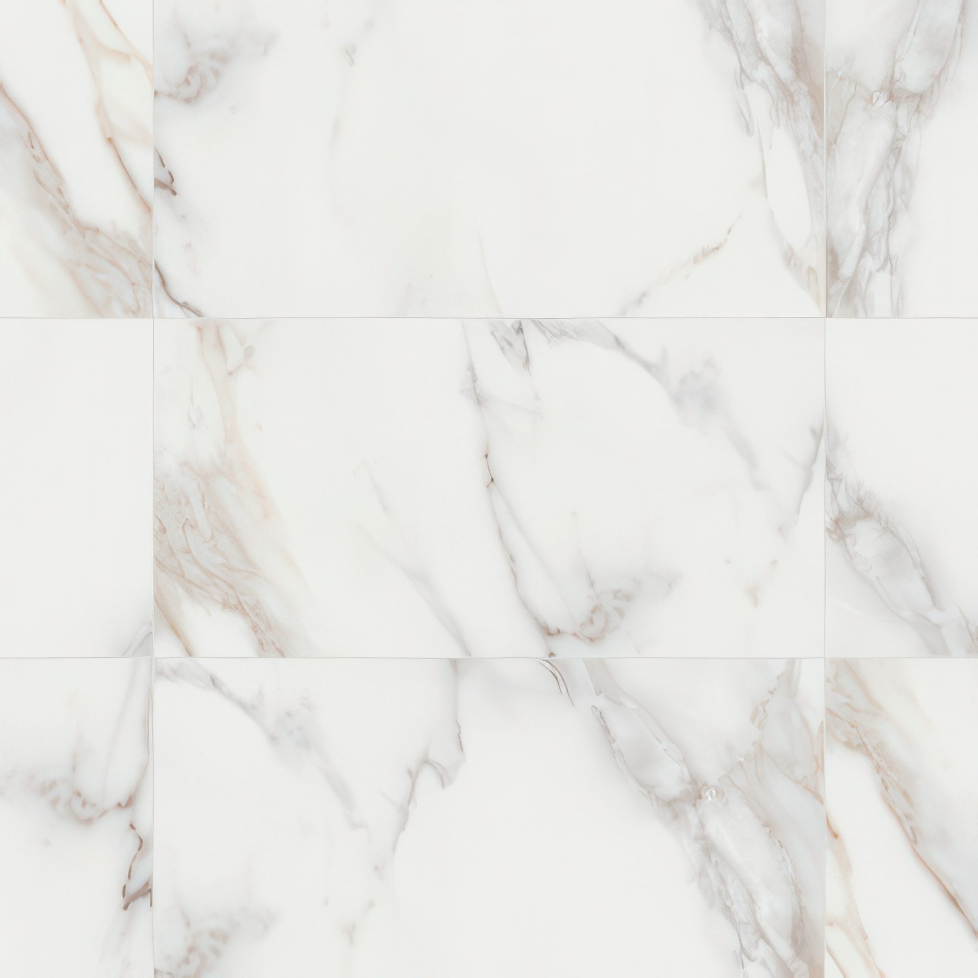 Epic 12x24 Satin or Polished Marble Look Porcelain Tile (Epic: Calacatta, Polished)