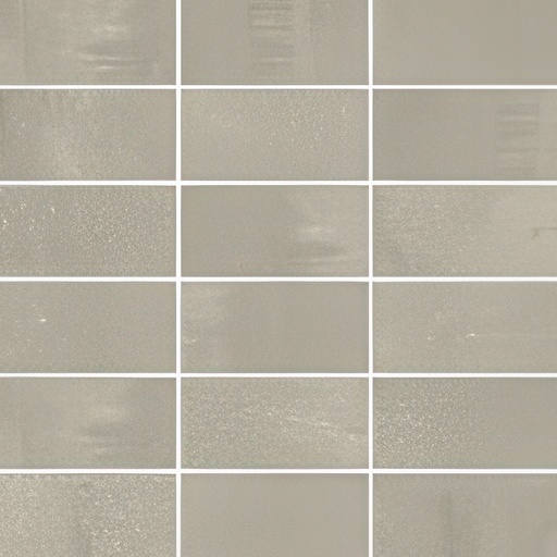 Colossal 2x4 Stacked Matte Cement Look Porcelain Mosaic Tile (Colossal: Pewter)