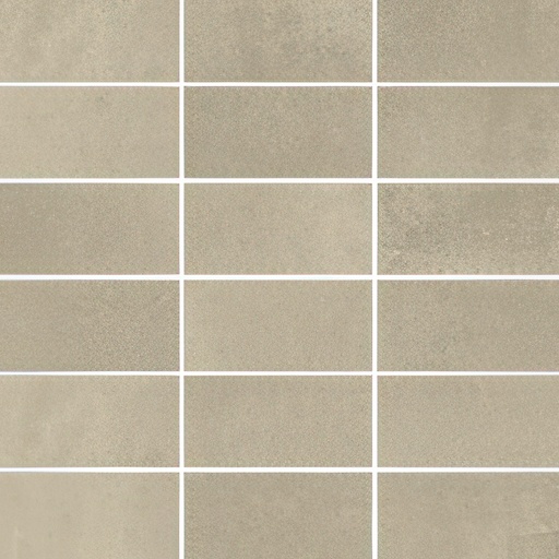 Colossal 2x4 Stacked Matte Cement Look Porcelain Mosaic Tile (Colossal: Putty)