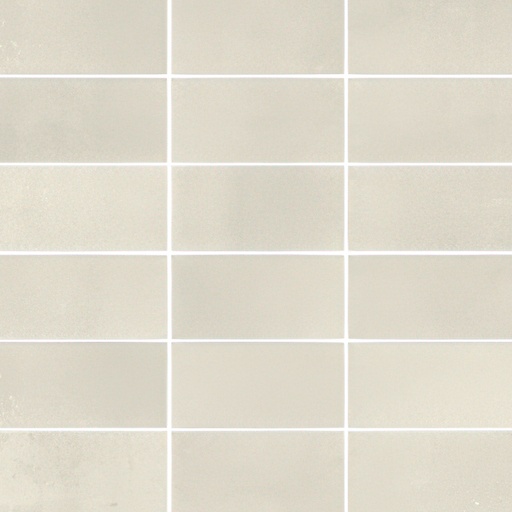 Colossal 2x4 Stacked Matte Cement Look Porcelain Mosaic Tile (Colossal: White)