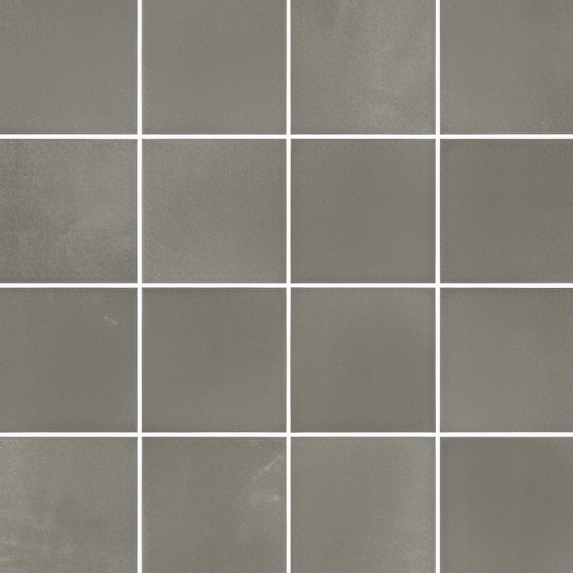 Colossal 3x3 Matte Cement Look Porcelain Mosaic Tile (Colossal: Charcoal)