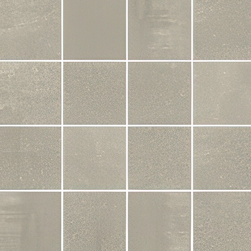 Colossal 3x3 Matte Cement Look Porcelain Mosaic Tile (Colossal: Pewter)