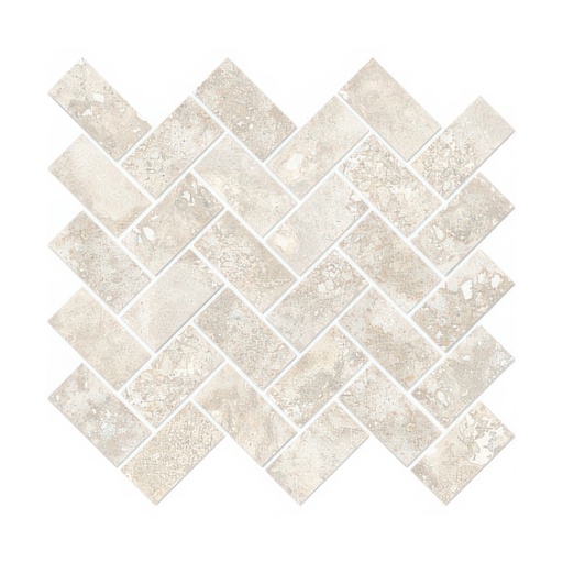 Fantasy 1.5x3 Herringbone Natural or Lappato Finish Travertine Look Porcelain Mosaic Tile (Fantasy: Crema, Lappato)