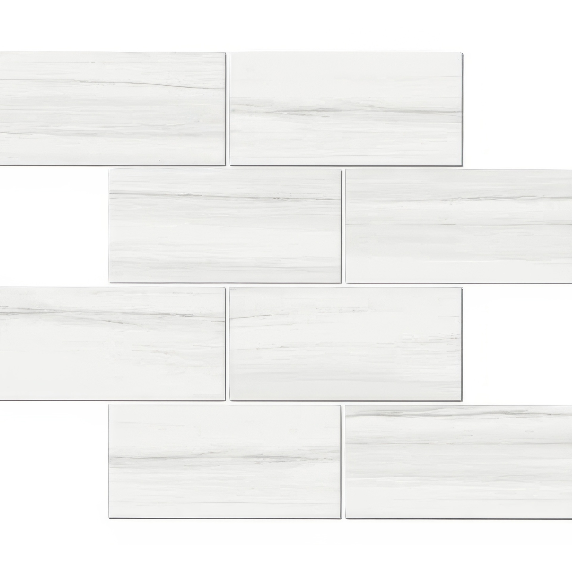 Epic 3x6 Brick Satin or Polished Marble Look Porcelain Mosaic Tile (Epic: Dolomite, Satin)