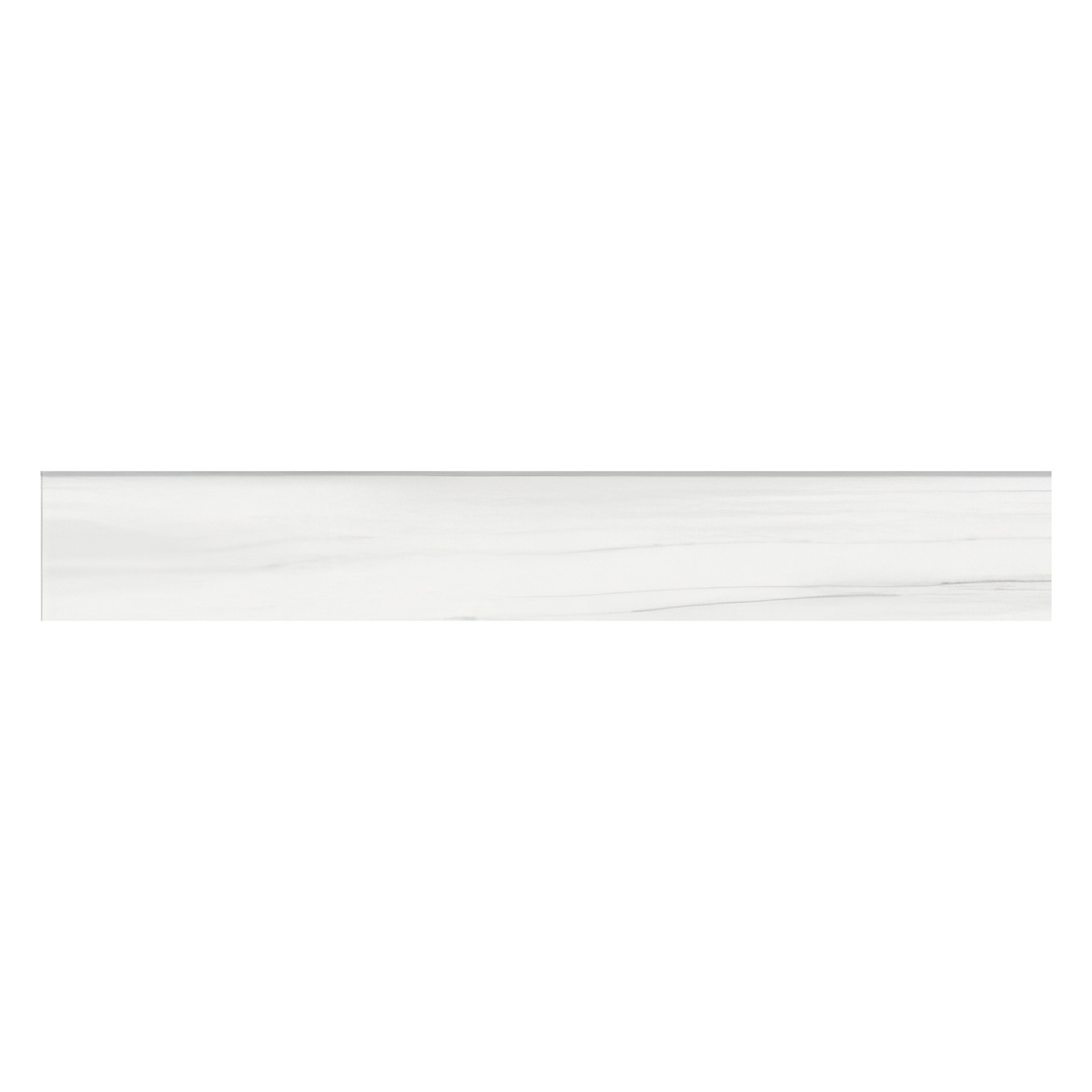 Epic 4x24 Satin or Polished Marble Look Porcelain Bullnose Tile (Epic: Dolomite, Polished)