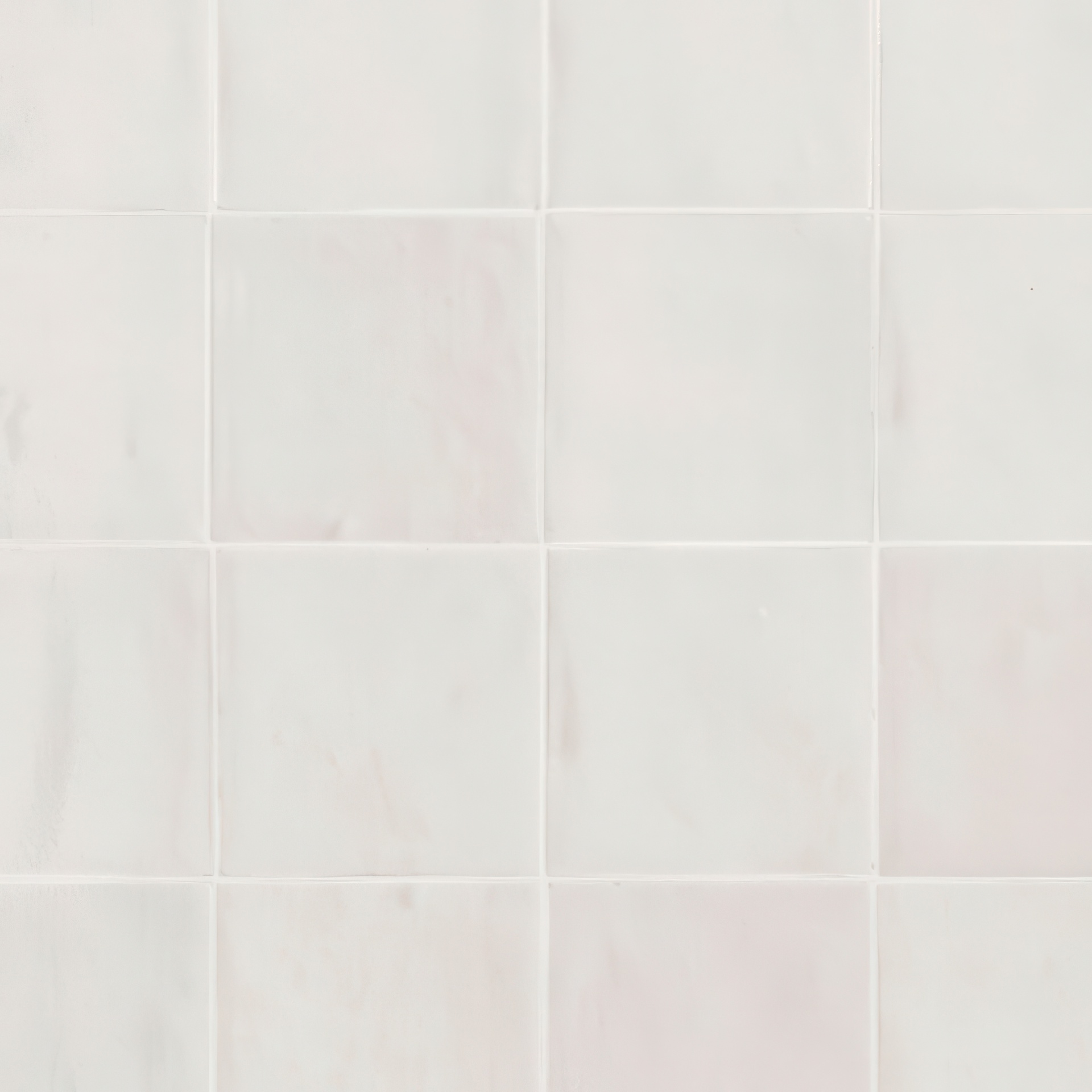 Fusion 4x4 Glossy Zellige Look Ceramic Wall Tile (Fusion: Bianco)