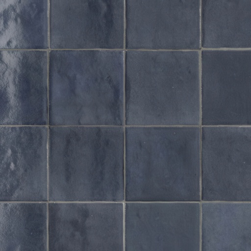 Fusion 4x4 Glossy Zellige Look Ceramic Wall Tile (Fusion: Oltremare)
