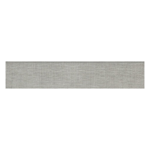 Enchanted 3x24 Matte Fabric Look Porcelain Bullnose Tile (Enchanted: Grey)