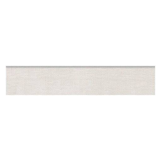Enchanted 3x24 Matte Fabric Look Porcelain Bullnose Tile (Enchanted: Ice)