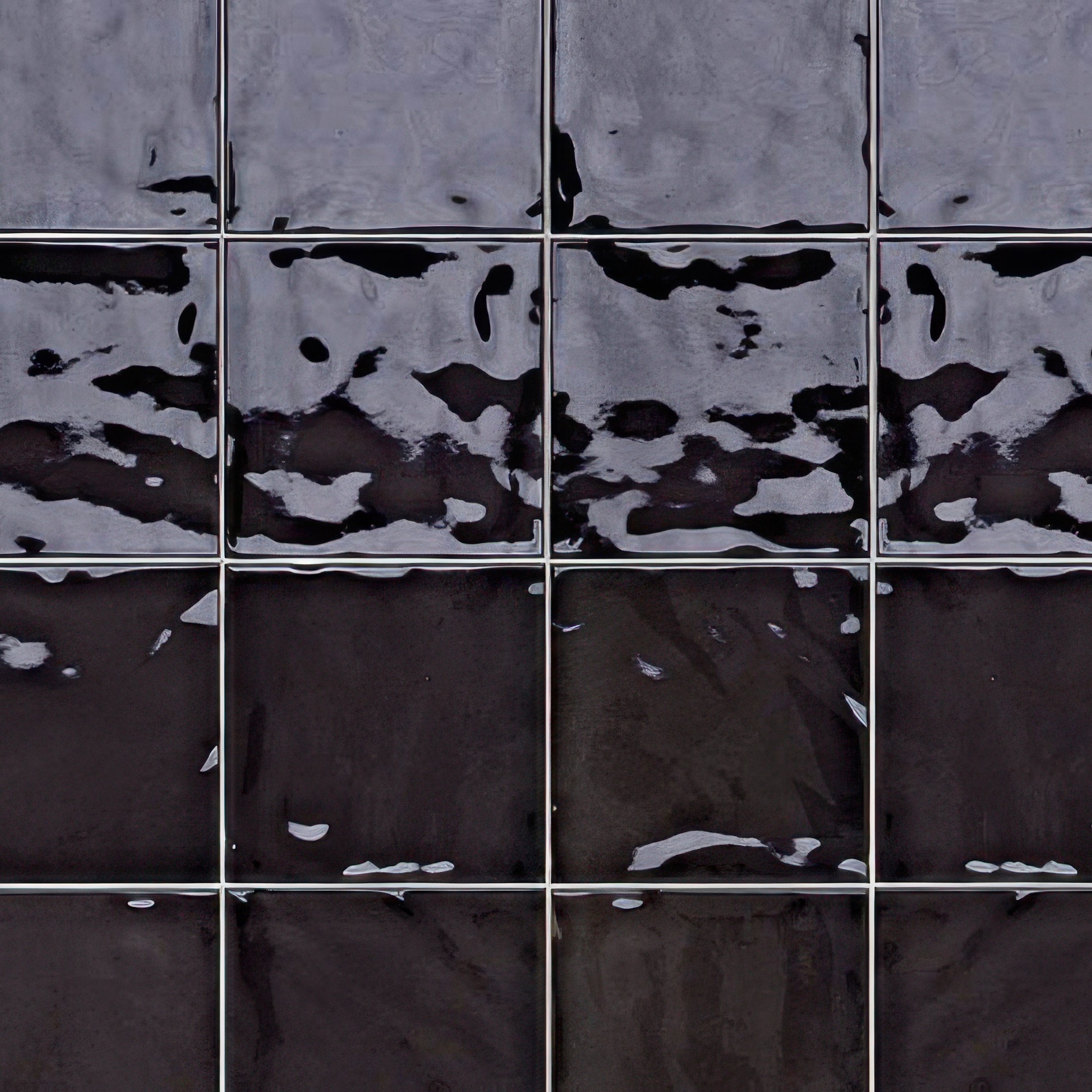 Fresco 6x6 Glossy Ceramic Decorative Wall Tile (Fresco: Charbon)