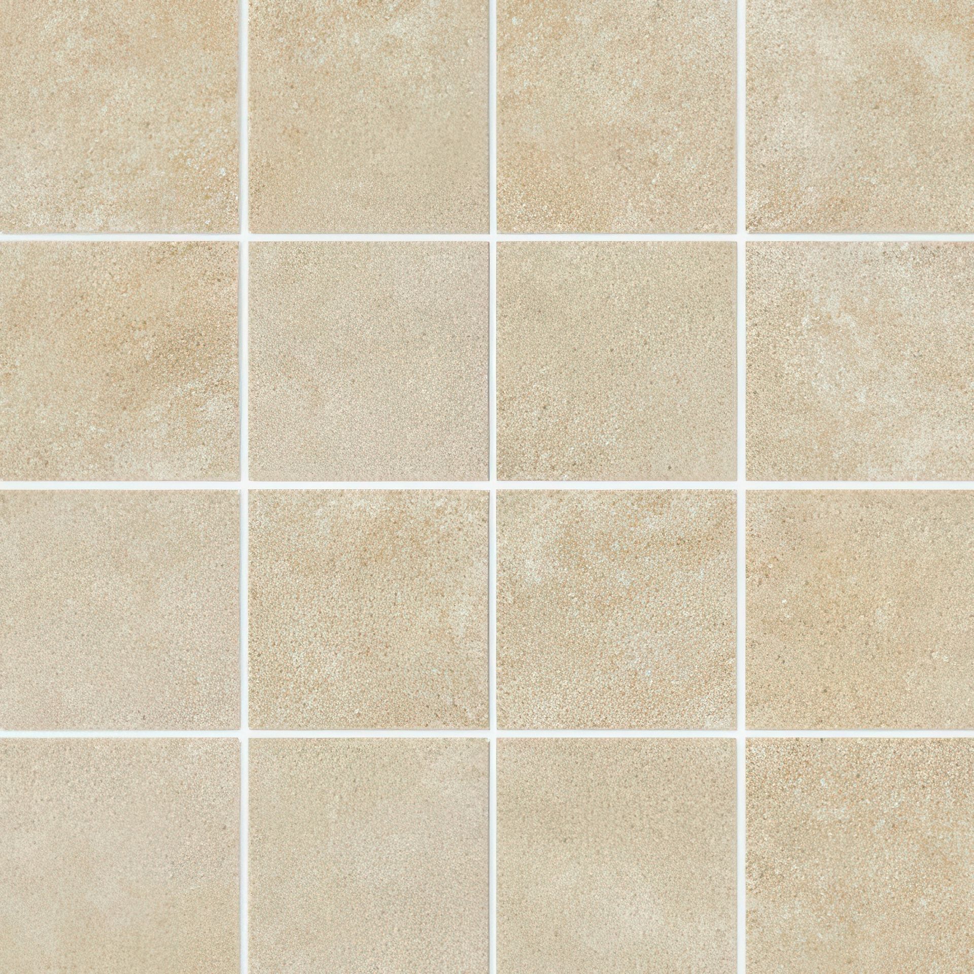 Enlightenment 3x3 Matte Cement Look Porcelain Mosaic Tile (Enlightenment: Buff)