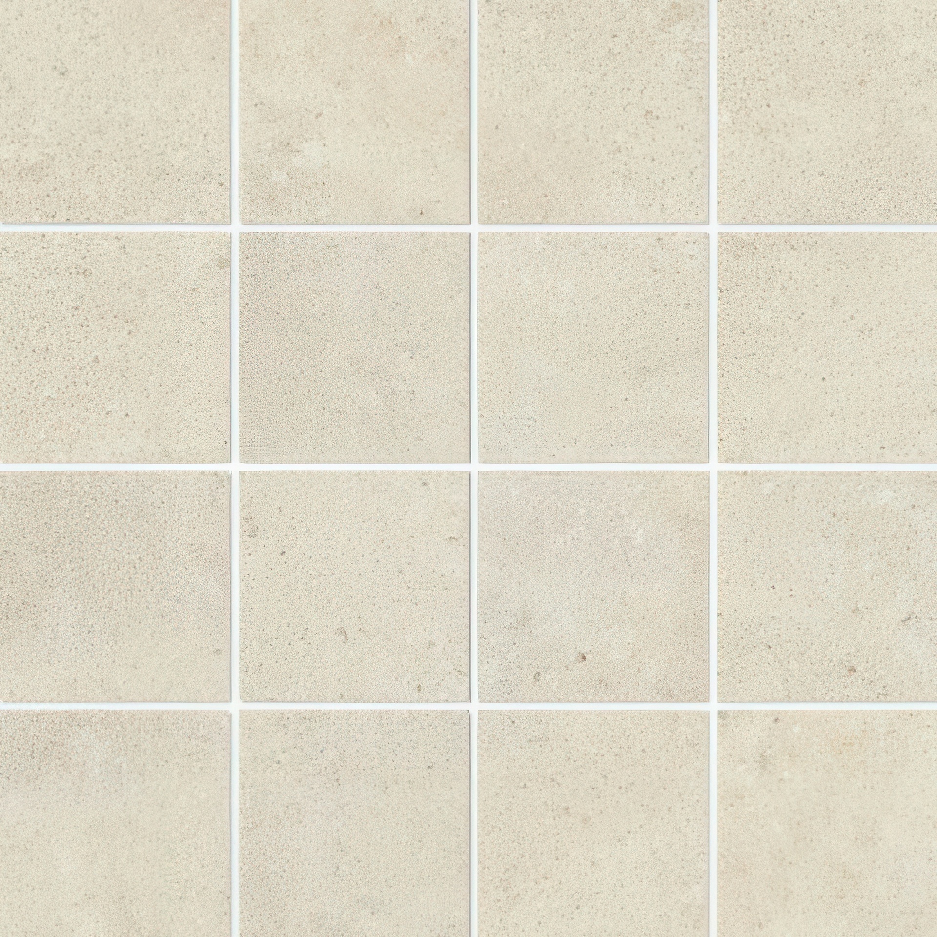 Enlightenment 3x3 Matte Cement Look Porcelain Mosaic Tile (Enlightenment: Polar)