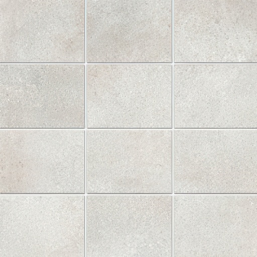 Gotham 3x4 Stacked Matte Cement Look Porcelain Mosaic Tile (Gotham: Silver)