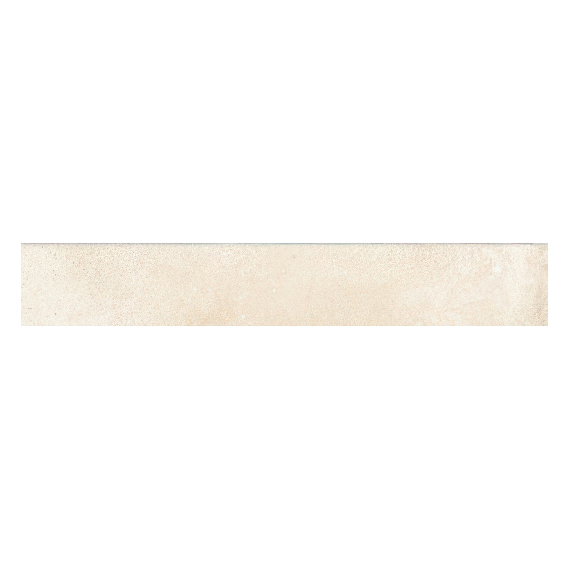 Gotham 4x24 Matte Cement Look Porcelain Bullnose Tile (Gotham: Ivory)